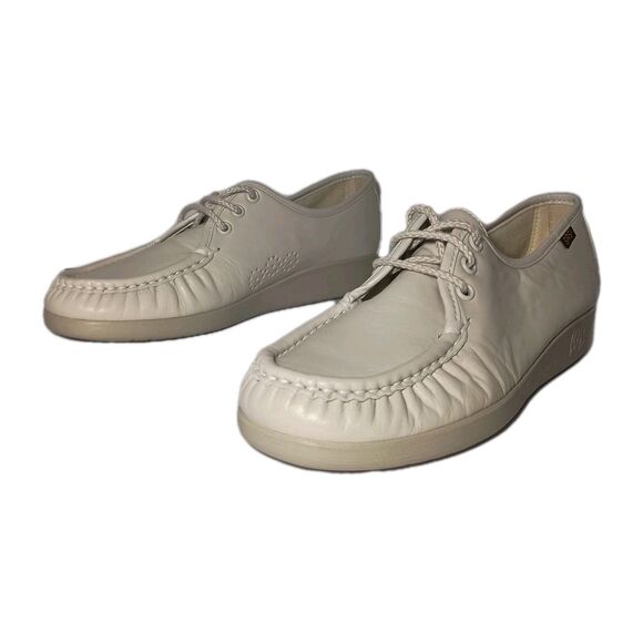 SAS Women's Siesta Comfort Shoes In Bone Size 9 Made In USA Handsewn - Picture 2 of 16